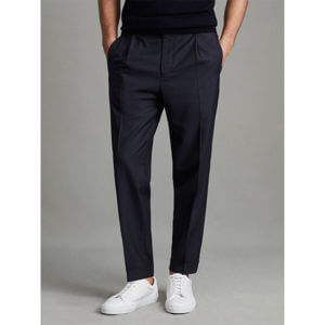 REISS BRIGHTON Relaxed Drawstring Trousers With Turn Ups